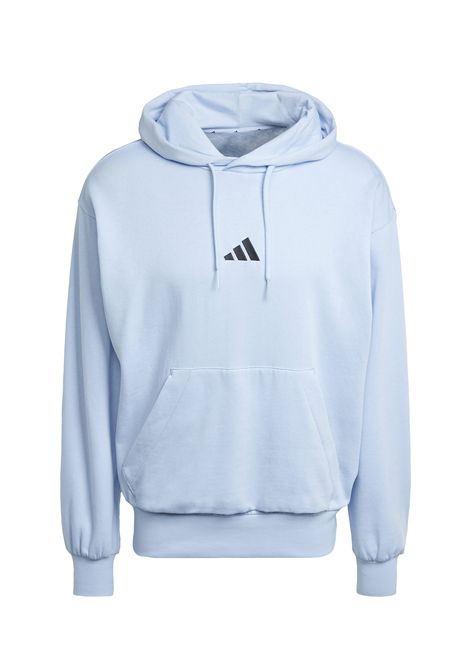 Felpa Adidas Essentials Feelcozy Fleece con Cappuccio Celeste Uomo ADIDAS CORE | Felpe | IN6064-